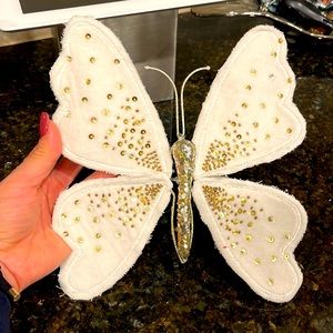 Pottery barn velvet butterflies